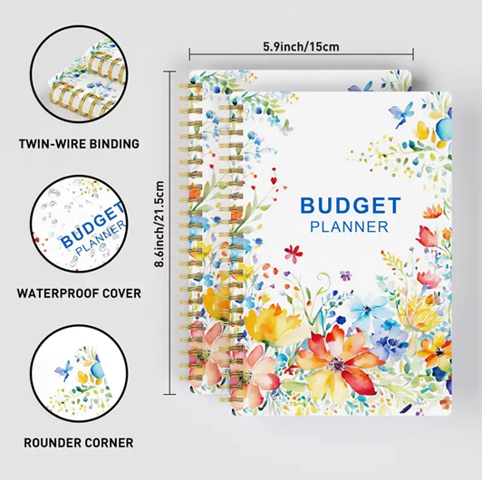 1pc Budget Planner - Monthly Finance Organizer With Expense Tracker Notebook To Manage Your Money Effectively