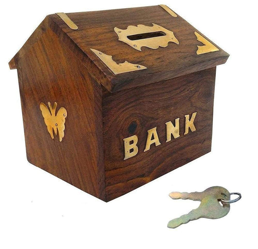 Wooden Money Bank/Piggy Bank